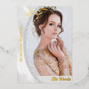 Cartes d'autographe en feuille de marbre pour conc