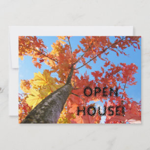 Cartes d'automne Invitations Maison ouverte Entrep