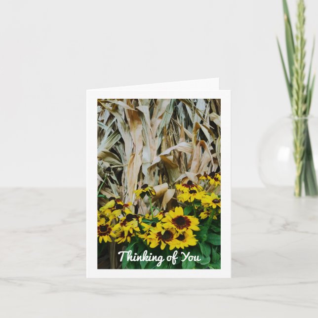 CARTES D'AUTOMNE PENSANT À VOUS NOTES VIDES (Devant)