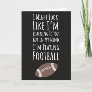 Cartes d'automne pour fans de joueurs de football 