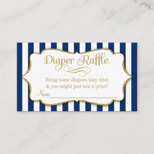 Cartes de Baby shower de  de la couche d'or bleu m