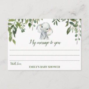 Cartes de Baby shower éléphant