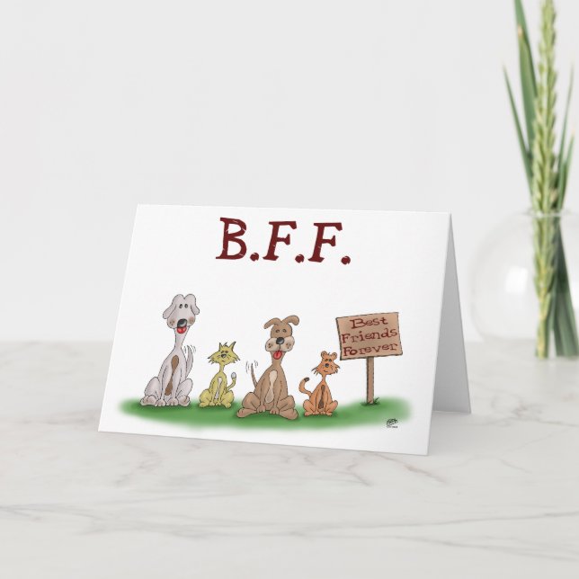 Cartes de bande dessinée : Meilleurs amis pour (Devant)