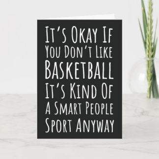 Cartes de basketball drôles Joueur d'équipe sporti