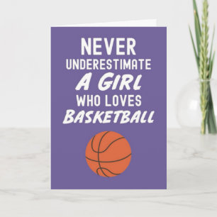 Cartes de Basketball Roses Mignonnes Pour Bébés Fi