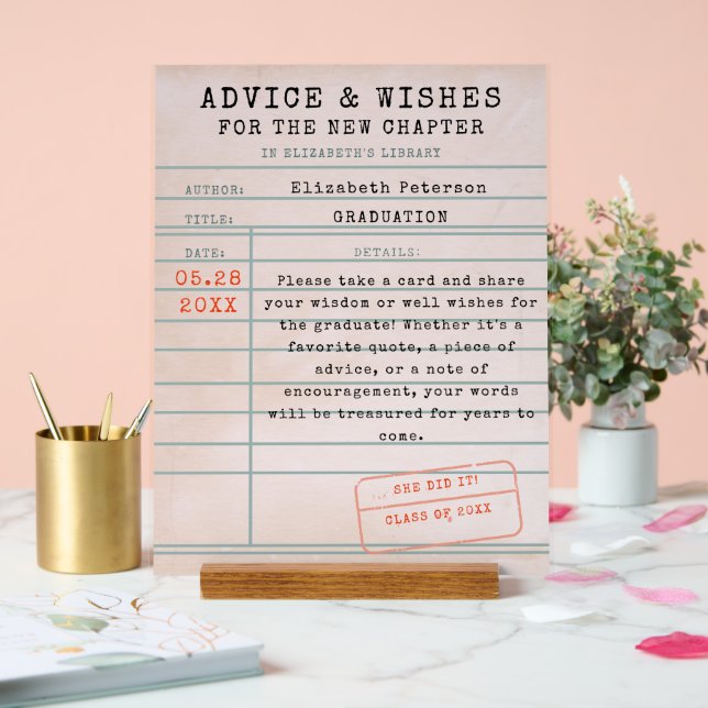 Cartes de bibliothèque Thème Diplôme Conseils Souh (Mariage)