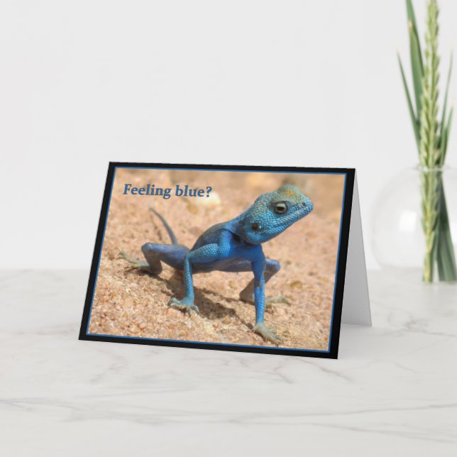 Cartes de bien-être bleu (Devant)