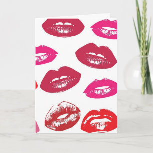 CARTES DE BILLET ROMANTIQUE KISSES