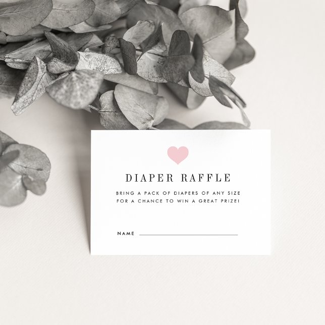 Cartes de billets de rabat baby shower | Blush (Créateur téléchargé)
