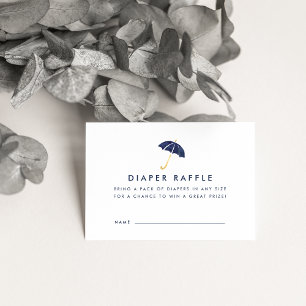 Cartes de billets de rabat baby shower   Marine