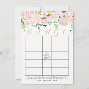 Cartes de Bingo de Fêtes des mariées florales