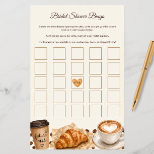 Cartes de Bingo pour Baby Shower "L'amour est en t