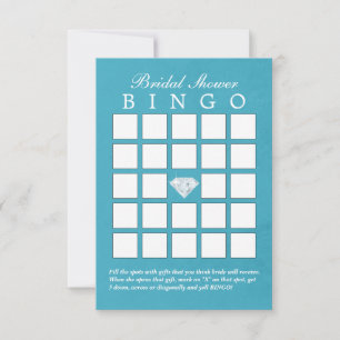 Cartes de Bingo pour Baby Shower Mariage Diamant B