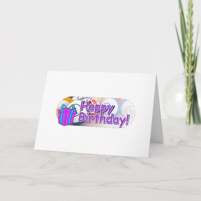 Cartes de bingo-test - joyeux anniversaire (Devant)