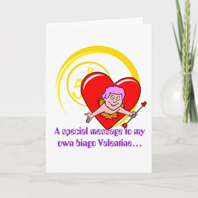 Cartes de bingo-test - Valentine (Devant)