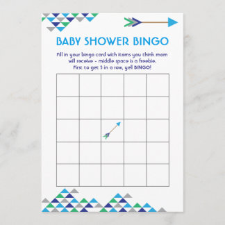 Cartes de bingo Tribal & Arrow Baby Shoy