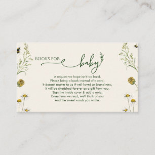Cartes de Boho Wildflower pour bébé inclus dans l'