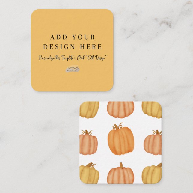 Cartes de boîtier arrondies 2,5 pouces x 2,5 pouce (Devant / Derrière)