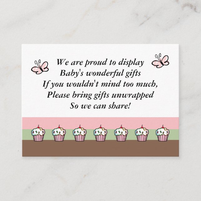 Cartes de boîtier baby shower (Devant)