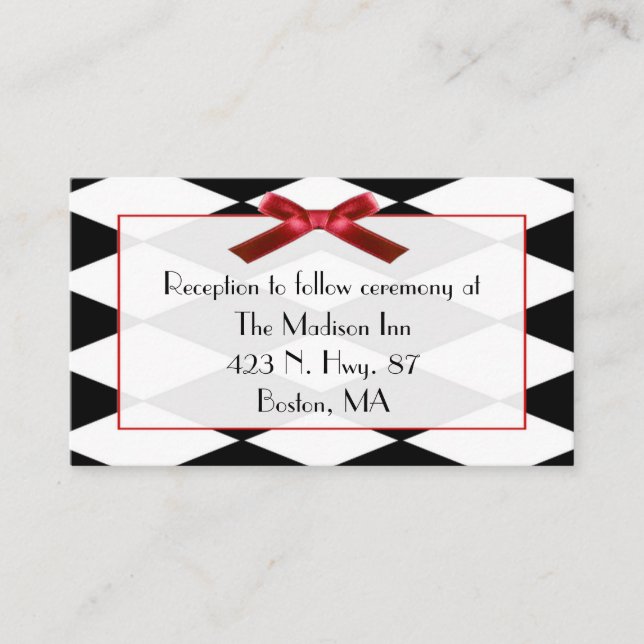 Cartes de boîtier Mariage Arlequin (Devant)