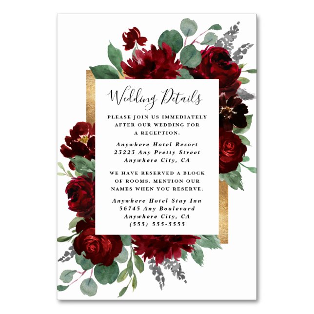 Cartes de boîtier Mariage blanc rouge et or (Par défaut)
