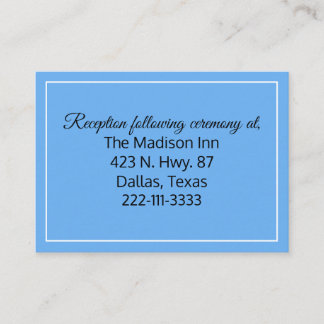 Cartes de boîtier Mariage bleu fleur de maïs