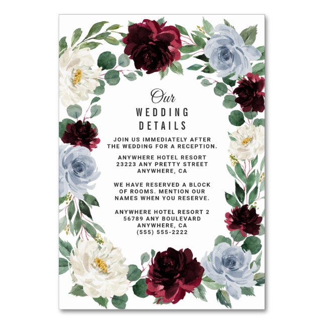 Cartes de boîtier Mariage de automne bleu Dusty (Par défaut)