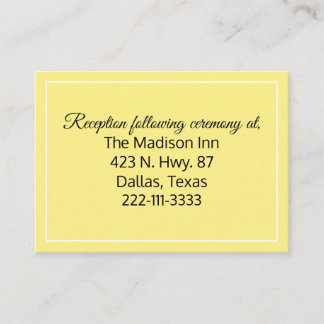 Cartes de boîtier Mariage jaune