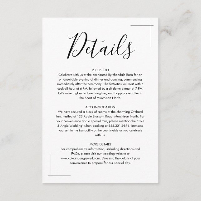 Cartes de boîtier Mariage minimaliste (Devant)