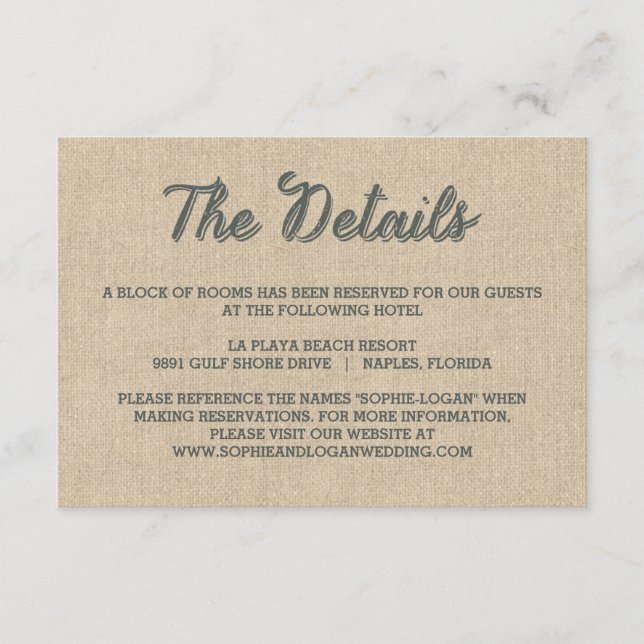 Cartes de boîtier Mariage Palm Feuille (Devant)