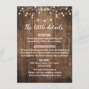 Cartes de boîtier Mariage rustique