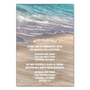 Cartes de boîtier Mariage vintage Beach Waves