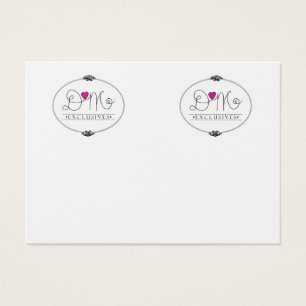 Cartes de boucle d'oreille d'affaires