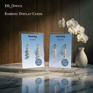 Cartes de boucles d'oreilles avec visage de fille
