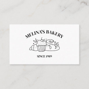 Cartes de boulangerie élégantes professionnelles,
