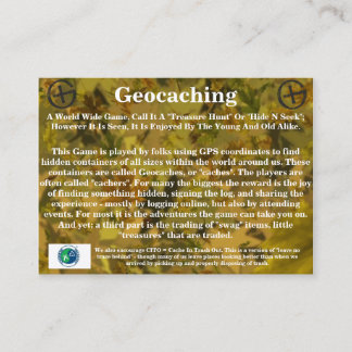 Cartes de cachette de Geocaching