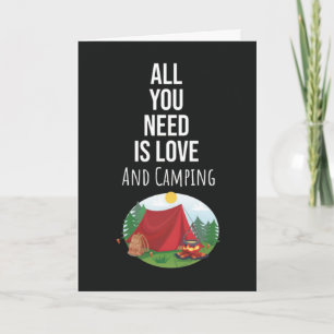 Cartes de camping mignonnes uniques et originales