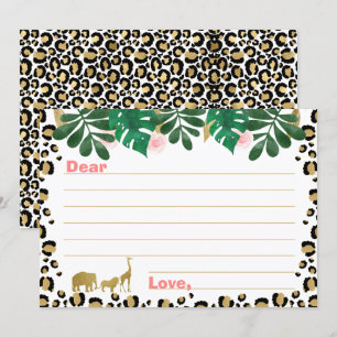 Cartes de Capsule Fille Safari Wild une fois