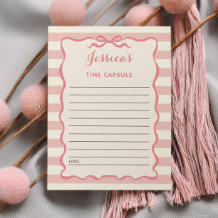 Cartes de capsule temporelle pour 1er anniversaire