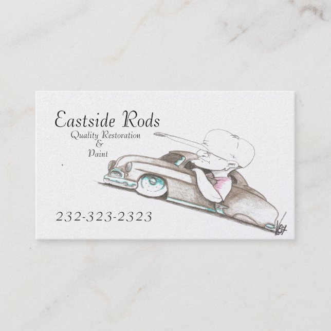 Cartes de carte de commerce de l'automobile de (Devant)