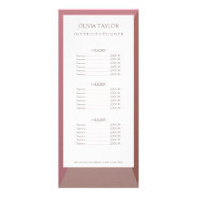 CARTES DE CARTE DE PRIX