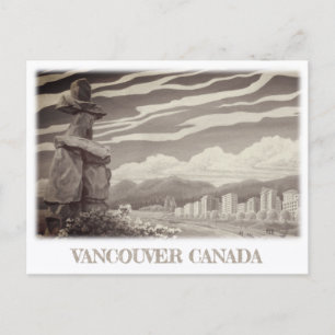 Cartes de carte postale d'art de Vancouver Inukshu