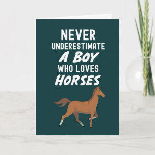 Cartes de Cheval Mignon pour Bébés Garçons Enfants