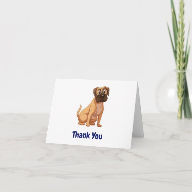 Cartes de chien Merci (Devant)
