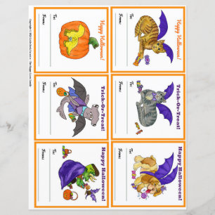 Cartes de classe de fête cadeau Halloween Set 2