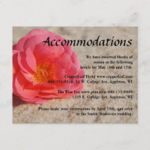 Cartes de clôture de mariage sur la plage - Rose s