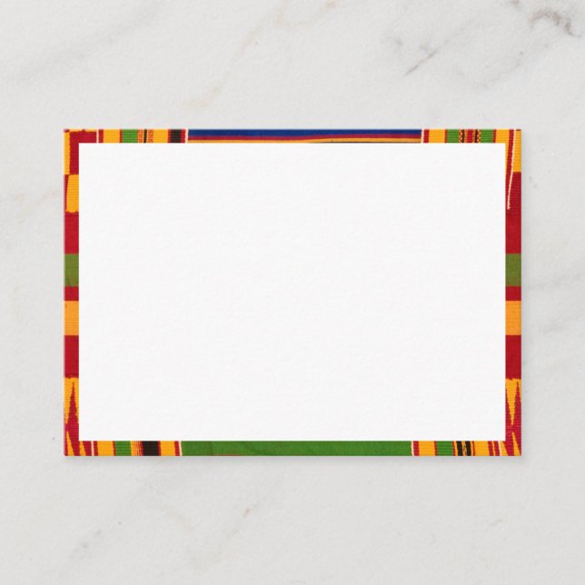 Cartes de clôture de motif africain (Devant)