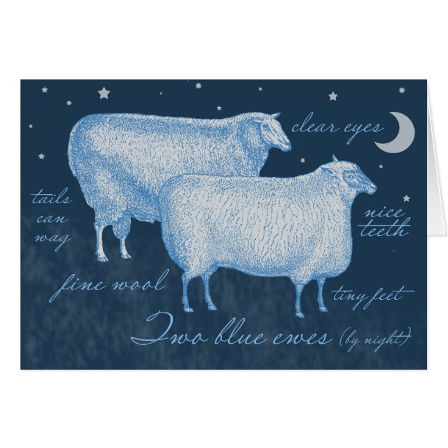 Cartes de clôture de moutons pour vos cadeaux (Devant Horizontal)