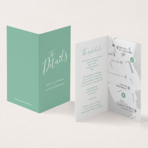 Cartes de clôture de vert de carte de programme