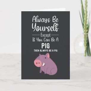 Cartes de Cochon Mignon Humour Drôle Humoristique 